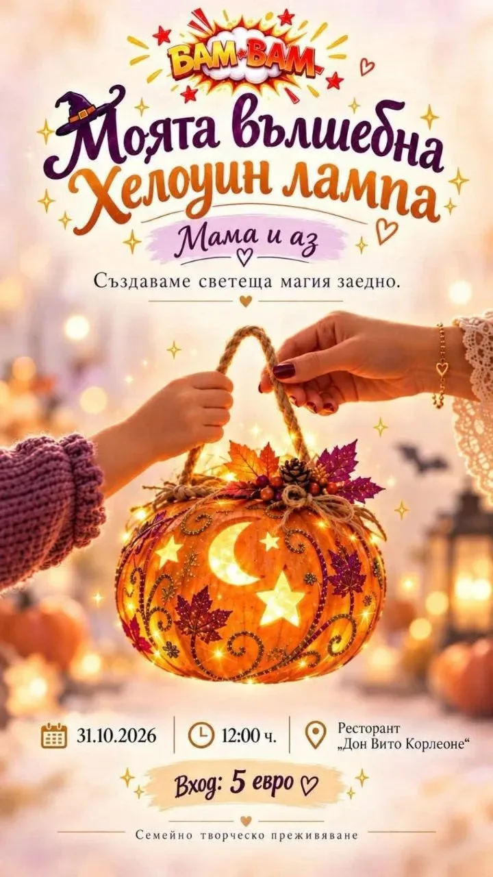 Моята вълшебна Хелоуин лампа
