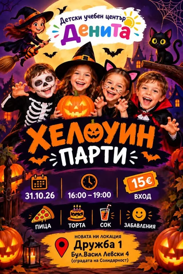 Хелоуин парти Денита