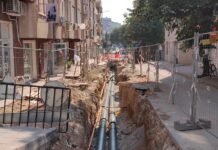 Днес приключва асфалтирането на ул. „Ниш“. Подменя се топлопровод по съседната улица /ВИДЕО/