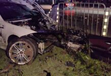 В Русе: Жесток удар на BMW . Двигателят се е изтръгнал от купето. Подозира се гонка /ВИДЕО/